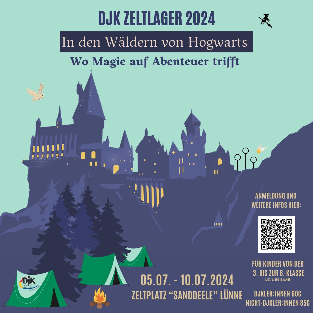 Flyer DJK Zeltlager 2024